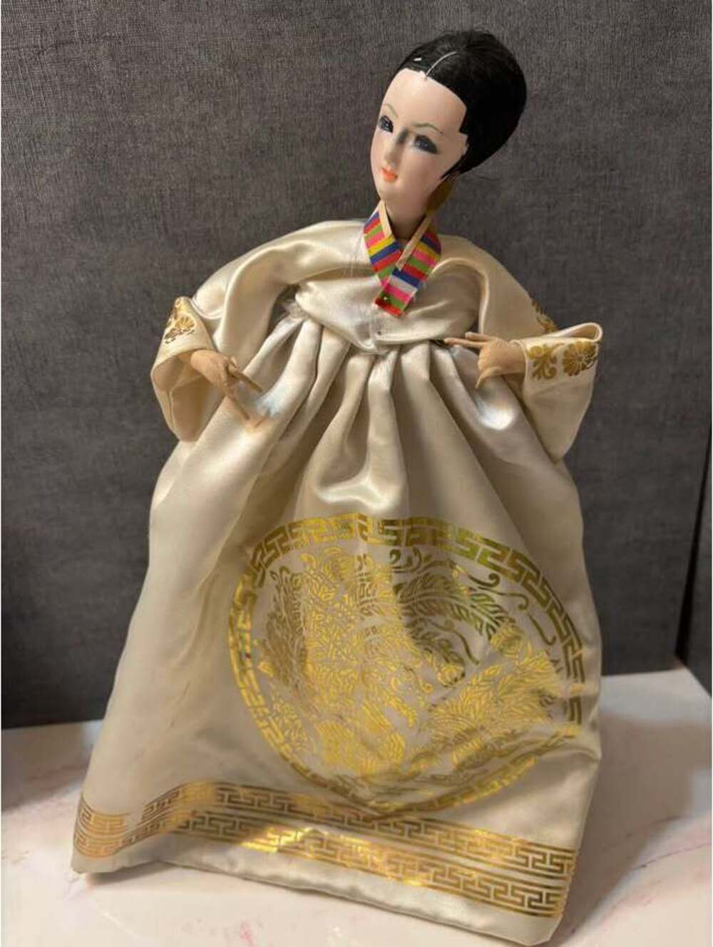 Vintage Korean Traditional Hanbok Souvenir Doll
